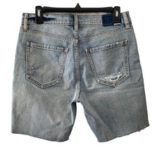 Load image into Gallery viewer, Daze Shorts lulus Denim Bermuda Womens Size 28 Stretch Light Wash Distressed