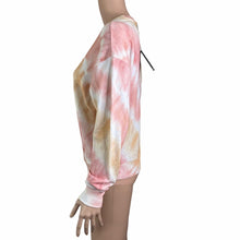 Load image into Gallery viewer, Rails Sweatshirt Women’s Small Pink Peach White Pastel Tie dye Stretch New