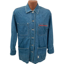 Load image into Gallery viewer, DKNY Jeans Shirt Men’s Denim Medium Wash Button Front Size P Small