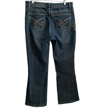 Load image into Gallery viewer, Daniel Jeans Womens Juniors Size 13 14 Beaded Embroidered Stretch