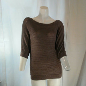 Express Womens Light Brown Sheer Sweater Medium