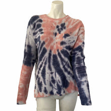 Load image into Gallery viewer, Belle By Belldini Sweater Lace-up Tie Dye Multicolored Womens Size Large