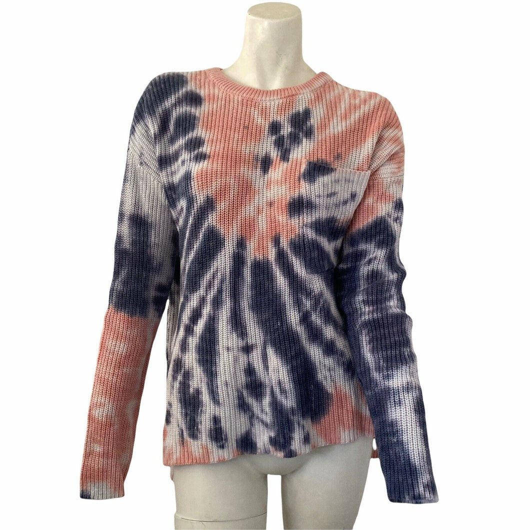 Belle By Belldini Sweater Lace-up Tie Dye Multicolored Womens Size Large