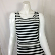 Load image into Gallery viewer, Womens Black and White Striped Dress Medium