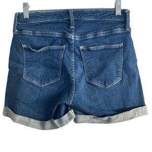 Universal Thread Shorts Womens Size 2 26R Cuffed Medium Wash Blue Denim Stretch