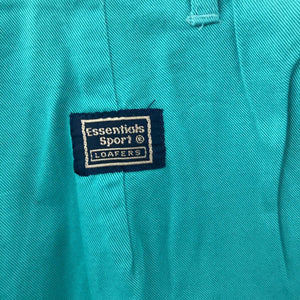 Essential Sports Loafers Shorts Bermuda Aqua Blue Womens Size 8 Hi Rise