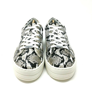 J Slides Hilton Platform Snakeskin Print Sneakers