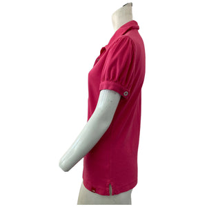 The Northface Womens Pink Shirt Small Polo Golf Style