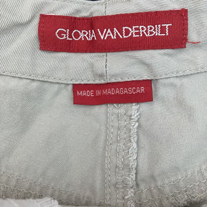 Vintage Gloria Vanderbilt Shorts Light Gray Womens Size 8