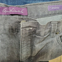 Load image into Gallery viewer, Gloria Vanderbilt Amanda Faded Black Gray Hi Rise Denim Jeans Size 12