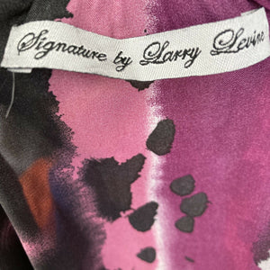 Signature By Larry Levine Multicolored Blouse Size Medium