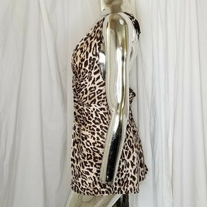 Victoria's Secret Very Sexy Cami Top Womens Size Large Leopard Print Plunging
