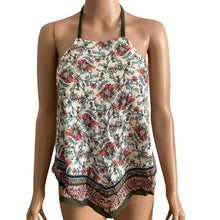 Load image into Gallery viewer, Kona Sol Swim Top Halter Womens Large Floral Pattern Multicolor
