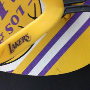 Forever Collectibles Mens Purple and Yellow Lakers Flip Flips Extra Large