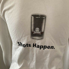 Load image into Gallery viewer, Jagermeister Shots Happen White Short Sleeve Tshirt Medium Large