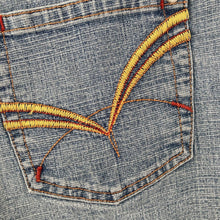 Load image into Gallery viewer, Vintage 90s LA Blues Shorts Denim Light Wash Embroidered Pockets Size 6