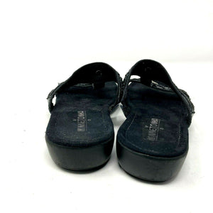 Minnetonka Open Toe Slip in Leather Sandals 6 70020