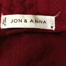 Load image into Gallery viewer, Jon and Anna Womens Maroon Red Long Cardigan Jacket Medium