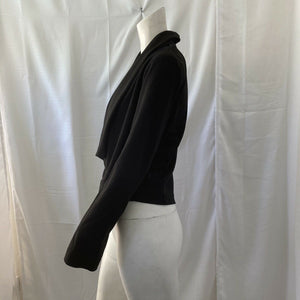 Soho Apparel Womens Black Open Front Blazer Jacket Medium