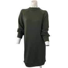 Load image into Gallery viewer, Socialite Dress Mini Ribbed Olive Green Womens Size Small