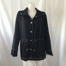 Load image into Gallery viewer, Sport Saavy Womens Black and White Lined Light Jacket Size Small