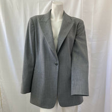 Load image into Gallery viewer, Lafayette 148 New York Womens Gray Wool Blend  Blazer Size 8