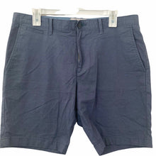 Load image into Gallery viewer, Penguin Shorts Mens Business Casual Blue Size 34 Micro Striped