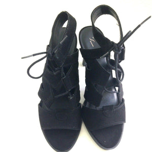 Simply Vera Wang Iman Womens Black Strappy Heel 7 90833