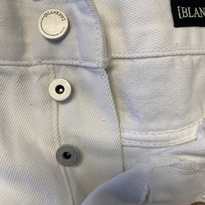Blank NYC Shorts Womens Size 31 White Distressed Raw Hem Hi Rise