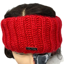 Load image into Gallery viewer, Nautica Cable Knit Headband Red One Size