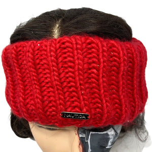 Nautica Cable Knit Headband Red One Size