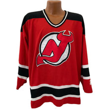 Load image into Gallery viewer, vintage 90s new jersey devils Starter Jersey XL nhl hockey sewn stitched NJ red
