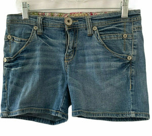 Jalate Womens Blue Denim Short Shorts Juniors Size 7