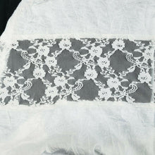 Load image into Gallery viewer, Maurices Top Open Front Womens Small White Lace Midriff Short Sleeve