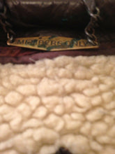 Load image into Gallery viewer, Members Only Mens Vintage Brown Leather Bomber Jacket w Sherpa Lining 42