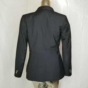 H&M Blazer One Button Womens Black Lined Size 4