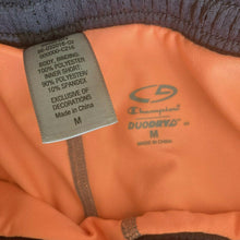 Load image into Gallery viewer, Champion DuoDry Shorts Running Womens Size Medium Orange Gray