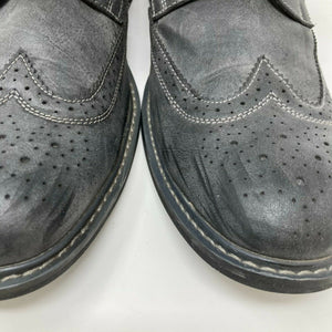 Perry Ellis Off Black Gray Welton Dress Shoes Menes Size 10