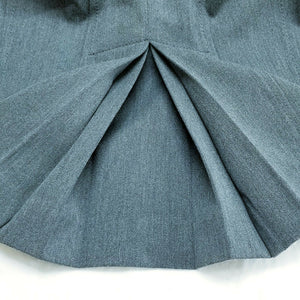 Express Skirt Pleated Charcoal Gray Lined Knee Length Size 12 NWT