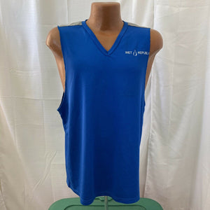 Las Vegas Wet Republic Employee Blue Sleeveless Swim shirt Small mgm grand pool