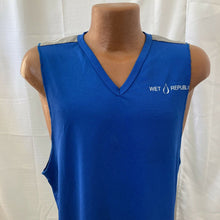 Load image into Gallery viewer, Las Vegas Wet Republic Employee Blue Sleeveless Swim shirt Small mgm grand pool