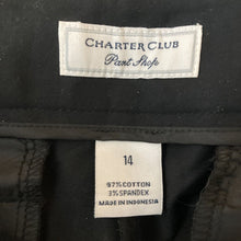 Load image into Gallery viewer, Charter Club Shorts Bermuda Pant Shoppe Womens Black Size 14 Dress Business
