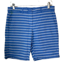 Load image into Gallery viewer, Khakis by Gap Shorts Bermuda Boyfriend Rollup Blue Striped Womens Size 11 13