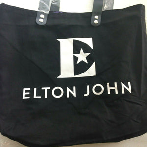 Elton John Farewell Yellow Brick Road Tour VIP Black Canvas Tote BAG ONLY 14x17
