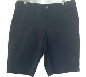 Dockers Shorts Bermuda Womens Black Size 8 Cargo Style