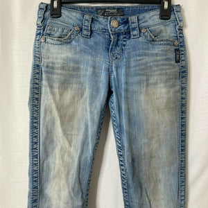 Silver Jeans Frances 18 Womens Light Wash Blue Denim Jeans Size 24x33