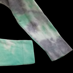 Code X Mode Top Green Gray Tie-dye Womens Size Medium