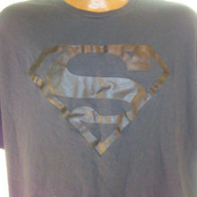 Load image into Gallery viewer, Dc Comics Superman Mens Black on Black S on Chest Tshirt 2XL