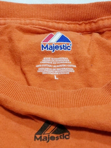 Majestic Mens San Francisco Giants Buster Posey Orange Tshirt Large