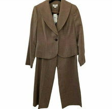 Load image into Gallery viewer, Ann Taylor Loft Petites 2 Piece Pant Suit Women 4P Tweed 100% Wool New
